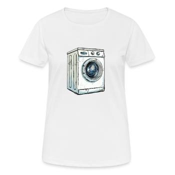 Machine à laver - T-shirt respirant Femme - blanc - Devant - AI Model Female 172 dark (172cm)