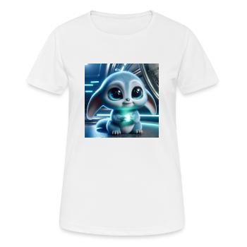alien - Frauen T-Shirt atmungsaktiv - Weiß - Vorne - AI Model Female 172 dark (172cm)