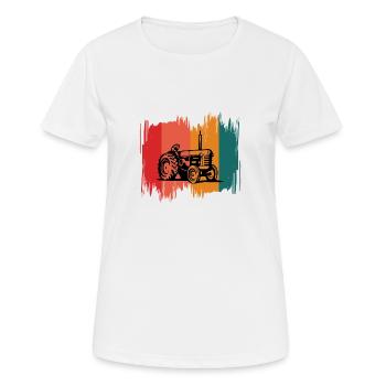 Traktoren Traktoren Traktoren - Frauen T-Shirt atmungsaktiv - Weiß - Vorne - AI Model Female 172 dark (172cm)