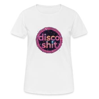 disco shit 053259 - Frauen T-Shirt atmungsaktiv - Weiß - Vorne - AI Model Female 172 dark (172cm)