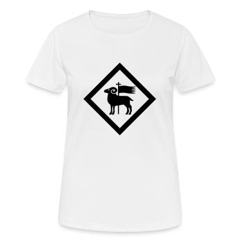Gotland - Frauen T-Shirt atmungsaktiv - Weiß - Vorne - AI Model Female 172 dark (172cm)