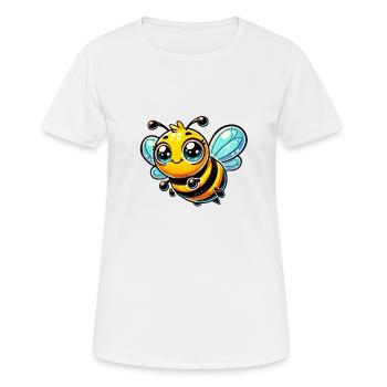 Bee Comic - Women's Breathable T-Shirt - white - Front - AI Model Female 172 dark (172cm)