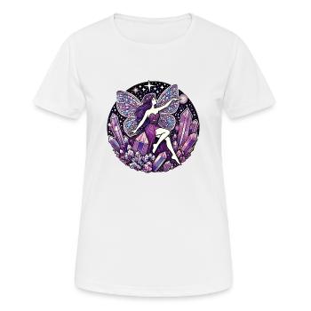 Fée violette - T-shirt respirant Femme - blanc - Devant - AI Model Female 172 dark (172cm)