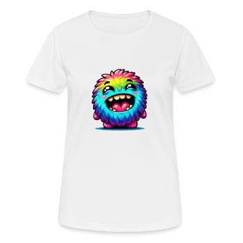 Petit monstre mignon - T-shirt respirant Femme - blanc - Devant - AI Model Female 172 dark (172cm)