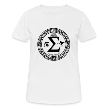 Griechenland - Frauen T-Shirt atmungsaktiv - Weiß - Vorne - AI Model Female 172 dark (172cm)