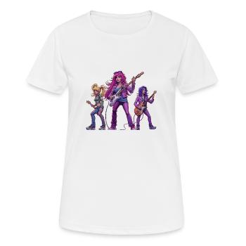 Groupe de filles - T-shirt respirant Femme - blanc - Devant - AI Model Female 172 dark (172cm)