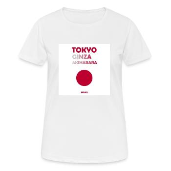 Tokio, Japan - Frauen T-Shirt atmungsaktiv - Weiß - Vorne - AI Model Female 172 dark (172cm)