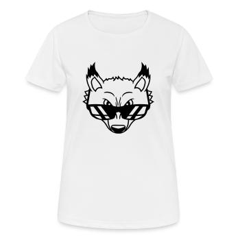 Renard Lunettes de soleil Cool Peeps High Evil Eye Fun - T-shirt respirant Femme - blanc - Devant - AI Model Female 172 dark (172cm)