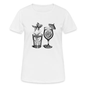 Goldfish - Women's Breathable T-Shirt - white - Front - AI Model Female 172 dark (172cm)