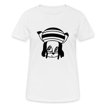 Fuchs Raggae Jamaika Hut Rasta Locken Chill Mütze - Frauen T-Shirt atmungsaktiv - Weiß - Vorne - AI Model Female 172 dark (172cm)