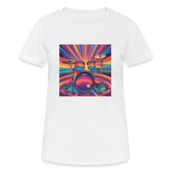 Batterie - Frauen T-Shirt atmungsaktiv - Weiß - Vorne - AI Model Female 172 dark (172cm)