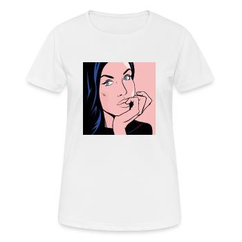 Mach einem Mädchen kein Versprechen, das du nicht halten kannst - Frauen T-Shirt atmungsaktiv - Weiß - Vorne - AI Model Female 172 dark (172cm)