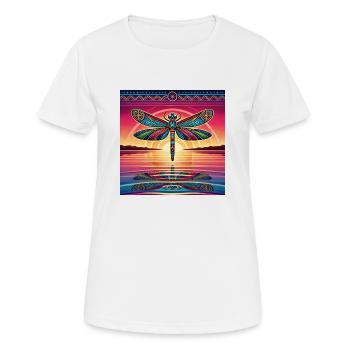 Libellule Kraftier - T-shirt respirant Femme - blanc - Devant - AI Model Female 172 dark (172cm)