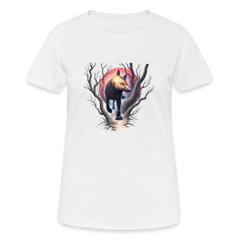 Fuchs auf der Jagd - Frauen T-Shirt atmungsaktiv - Weiß - Vorne - AI Model Female 172 dark (172cm)