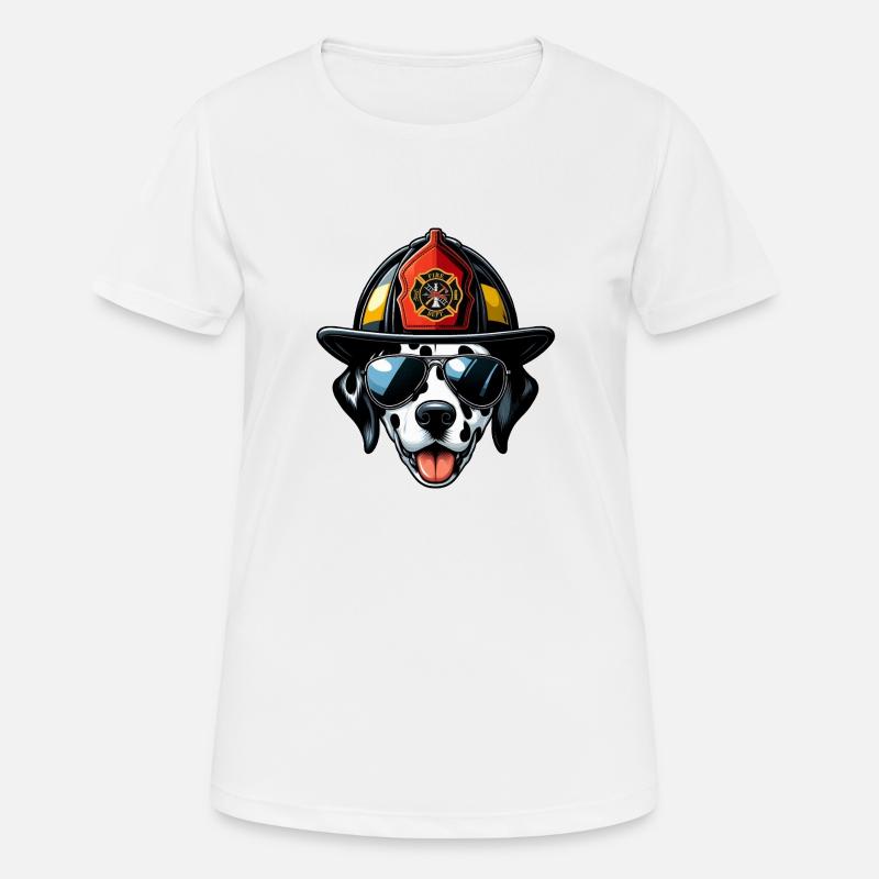 Fire Brigade Dalmatians - Women's Breathable T-Shirt - white