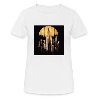 New York - Frauen T-Shirt atmungsaktiv - Weiß - Vorne - AI Model Female 172 dark (172cm)
