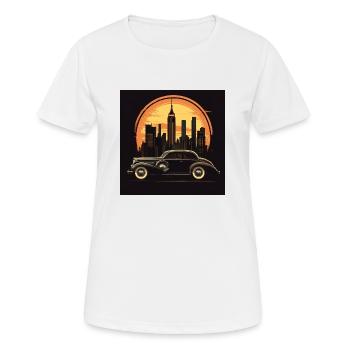 New York - Frauen T-Shirt atmungsaktiv - Weiß - Vorne - AI Model Female 172 dark (172cm)