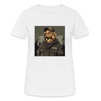 My friend Rudi - Frauen T-Shirt atmungsaktiv - Weiß - Vorne - AI Model Female 172 dark (172cm)