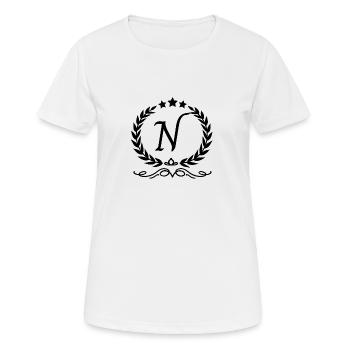 Letter n crown - Women's Breathable T-Shirt - white - Front - AI Model Female 172 dark (172cm)