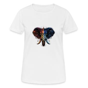 Elephant Fire Water - Women's Breathable T-Shirt - white - Front - AI Model Female 172 dark (172cm)
