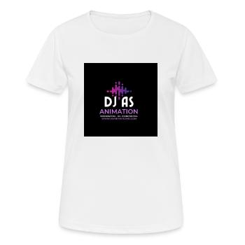 Dj as - Women's Breathable T-Shirt - white - Front - AI Model Female 172 dark (172cm)
