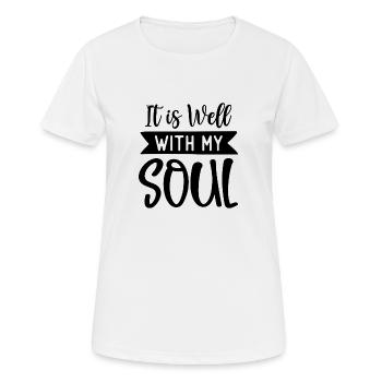 it is well - Women's Breathable T-Shirt - white - Front - AI Model Female 172 dark (172cm)