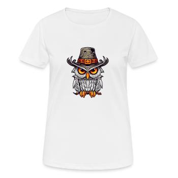 Magic Owl - Women's Breathable T-Shirt - white - Front - AI Model Female 172 dark (172cm)