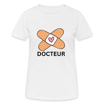 Arzt / Arzt / Krankenhaus / Medizin / Krankenhaus - Frauen T-Shirt atmungsaktiv - Weiß - Vorne - AI Model Female 172 dark (172cm)
