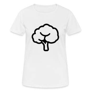 Brokkoli - Frauen T-Shirt atmungsaktiv - Weiß - Vorne - AI Model Female 172 dark (172cm)