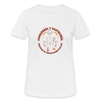 Bäckerei und Konditorei, Schöpfer von Delikatessen - Frauen T-Shirt atmungsaktiv - Weiß - Vorne - AI Model Female 172 dark (172cm)