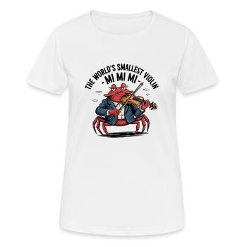 Mi Mi Mi - The smallest violin in the world - Women's Breathable T-Shirt - white - Front - AI Model Female 172 dark (172cm)