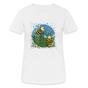Insekten - Frauen T-Shirt atmungsaktiv - Weiß - Vorne - AI Model Female 172 dark (172cm)