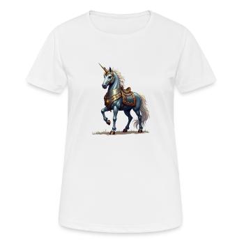 Scottish Knight Unicorn - Women's Breathable T-Shirt - white - Front - AI Model Female 172 dark (172cm)