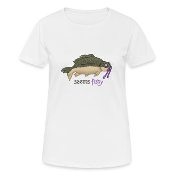 Carpe - T-shirt respirant Femme - blanc - Devant - AI Model Female 172 dark (172cm)