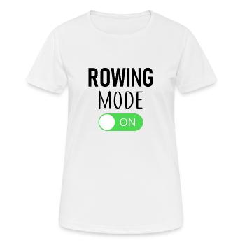 Rowing Mode On - Rowing - Rower - Rower - Women's Breathable T-Shirt - white - Front - AI Model Female 172 dark (172cm)