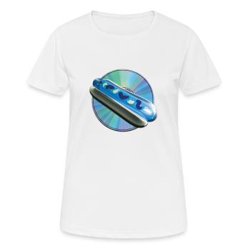 Y2K Ästhetik: Cold Dog - Frauen T-Shirt atmungsaktiv - Weiß - Vorne - AI Model Female 172 dark (172cm)