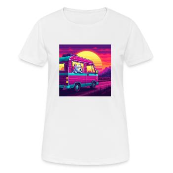 Campeur 71 - T-shirt respirant Femme - blanc - Devant - AI Model Female 172 dark (172cm)