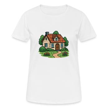 Maison Villa - T-shirt respirant Femme - blanc - Devant - AI Model Female 172 dark (172cm)