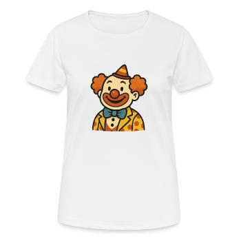 clown - T-shirt respirant Femme - blanc - Devant - AI Model Female 172 dark (172cm)