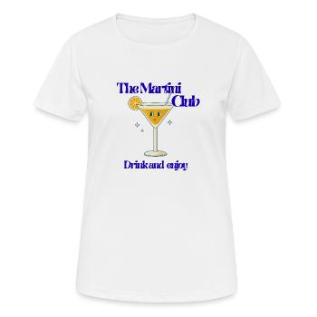 The Martini Club – Drink and Enjoy - Women's Breathable T-Shirt - white - Front - AI Model Female 172 dark (172cm)