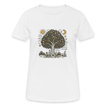 Tree of Life 1 - Women's Breathable T-Shirt - white - Front - AI Model Female 172 dark (172cm)