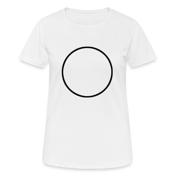 Kreis - Frauen T-Shirt atmungsaktiv - Weiß - Vorne - AI Model Female 172 dark (172cm)