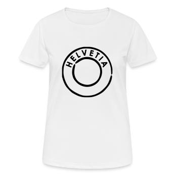 Helvetia Schweiz Poststempel - Frauen T-Shirt atmungsaktiv - Weiß - Vorne - AI Model Female 172 dark (172cm)