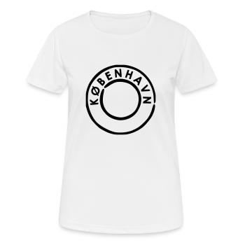 Kobenhavn Kopenhagen Poststempel - Frauen T-Shirt atmungsaktiv - Weiß - Vorne - AI Model Female 172 dark (172cm)
