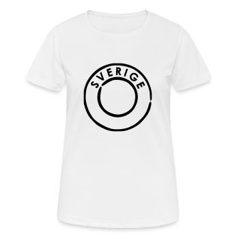 Sverige Schweden Poststempel - Frauen T-Shirt atmungsaktiv - Weiß - Vorne - AI Model Female 172 dark (172cm)