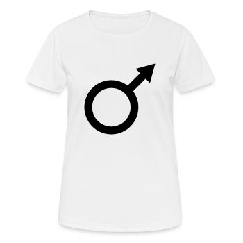 Mann - Frauen T-Shirt atmungsaktiv - Weiß - Vorne - AI Model Female 172 dark (172cm)