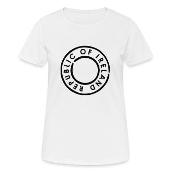 Irland - Frauen T-Shirt atmungsaktiv - Weiß - Vorne - AI Model Female 172 dark (172cm)