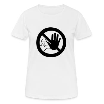 STOP - Women's Breathable T-Shirt - white - Front - AI Model Female 172 dark (172cm)
