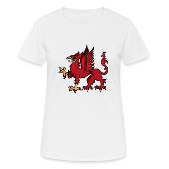Griffon - T-shirt respirant Femme - blanc - Devant - AI Model Female 172 dark (172cm)