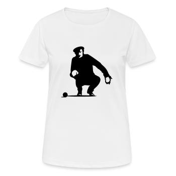 pétanque - Frauen T-Shirt atmungsaktiv - Weiß - Vorne - AI Model Female 172 dark (172cm)